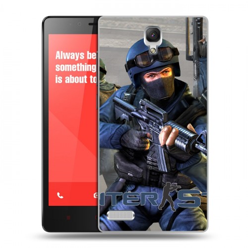 Дизайнерский пластиковый чехол для Xiaomi RedMi Note Counter-strike