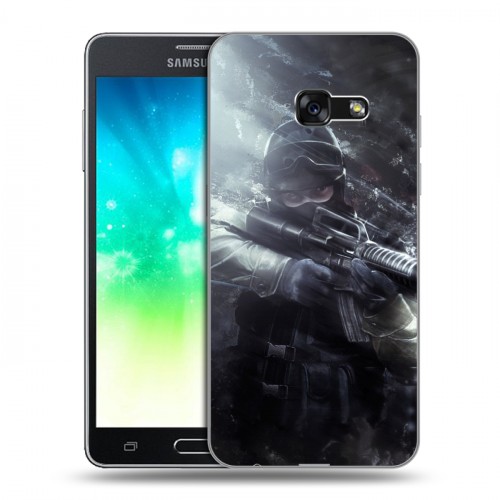 Дизайнерский силиконовый с усиленными углами чехол для Samsung Galaxy A3 (2017) Counter-strike