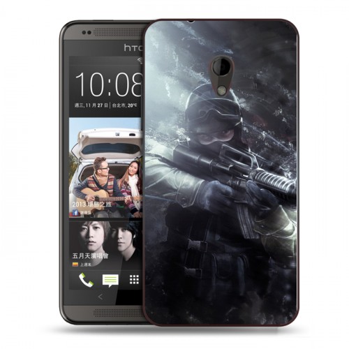 Дизайнерский пластиковый чехол для HTC Desire 700 Counter-strike