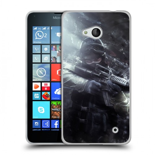 Дизайнерский пластиковый чехол для Microsoft Lumia 640 Counter-strike