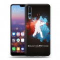 Дизайнерский силиконовый с усиленными углами чехол для Huawei P20 Pro Counter-strike