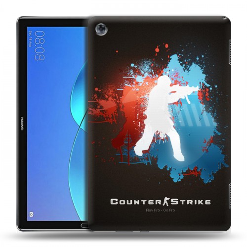 Дизайнерский силиконовый чехол для Huawei MediaPad M5 Lite Counter-strike