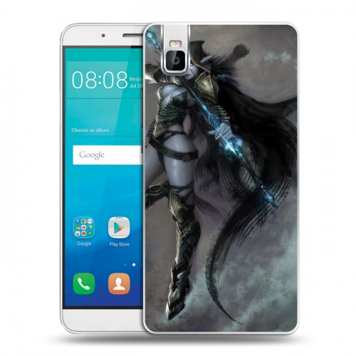 Дизайнерский пластиковый чехол для Huawei ShotX World of warcraft