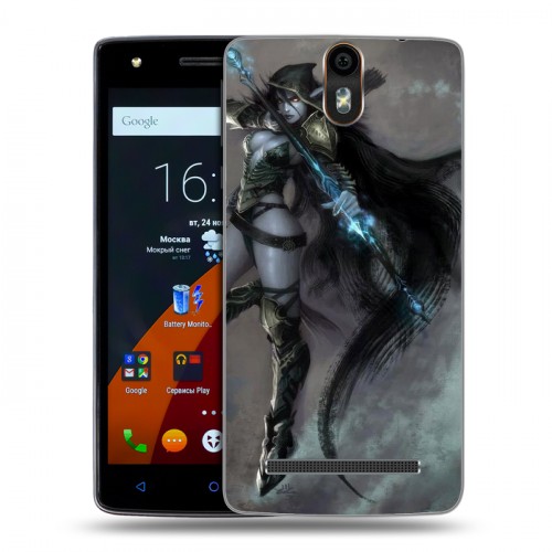 Дизайнерский силиконовый чехол для Wileyfox Storm World of warcraft