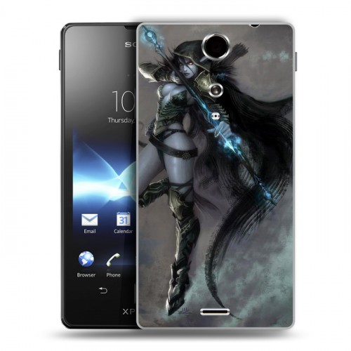 Дизайнерский пластиковый чехол для Sony Xperia TX World of warcraft