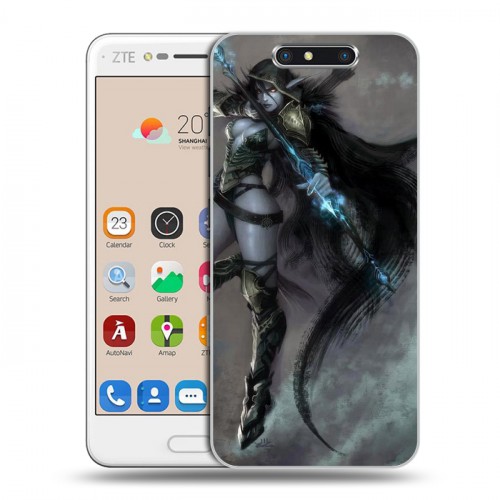 Дизайнерский пластиковый чехол для ZTE Blade V8 World of warcraft