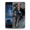 Дизайнерский пластиковый чехол для Nokia 8 World of warcraft