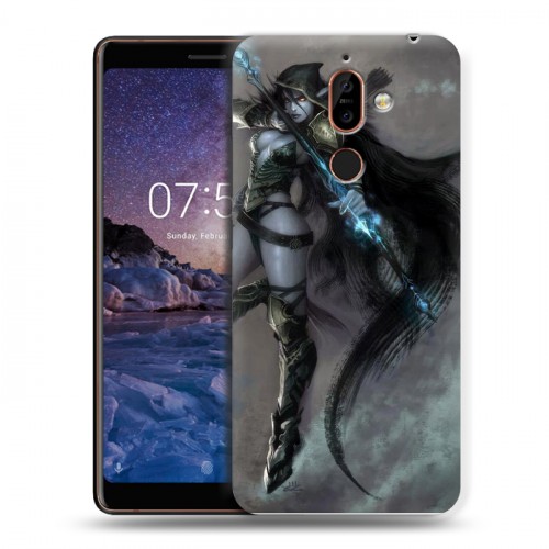 Дизайнерский пластиковый чехол для Nokia 7 Plus World of warcraft