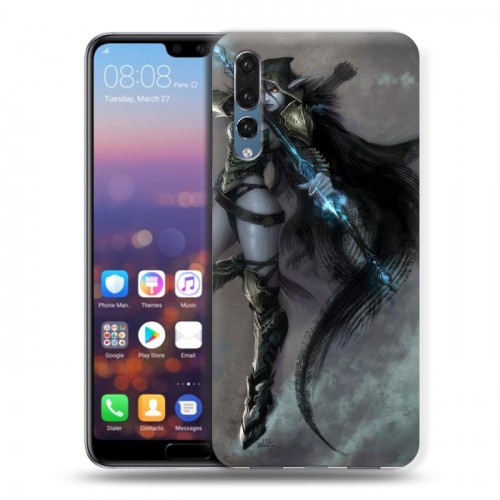 Дизайнерский силиконовый с усиленными углами чехол для Huawei P20 Pro World of warcraft