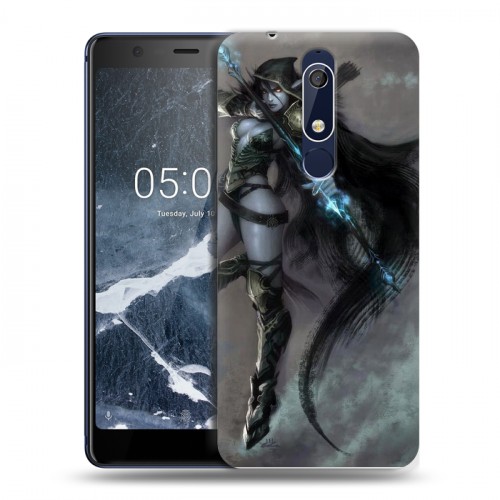 Дизайнерский пластиковый чехол для Nokia 5.1 World of warcraft