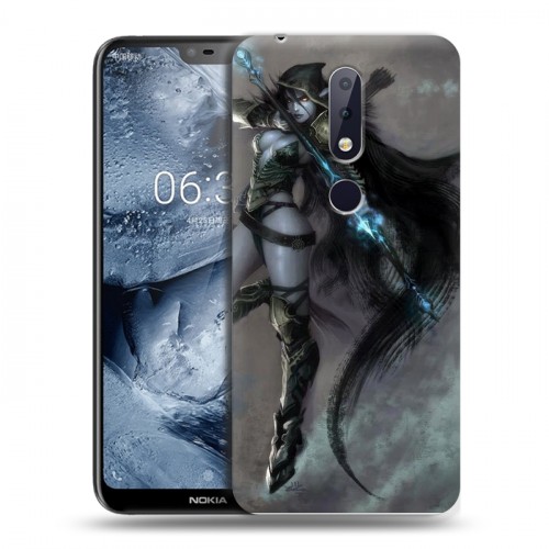 Дизайнерский пластиковый чехол для Nokia 6.1 Plus World of warcraft