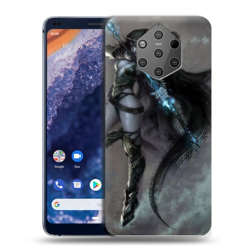 Дизайнерский силиконовый чехол для Nokia 9 PureView World of warcraft