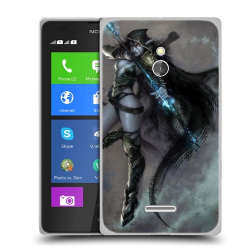 Дизайнерский силиконовый чехол для Nokia XL World of warcraft