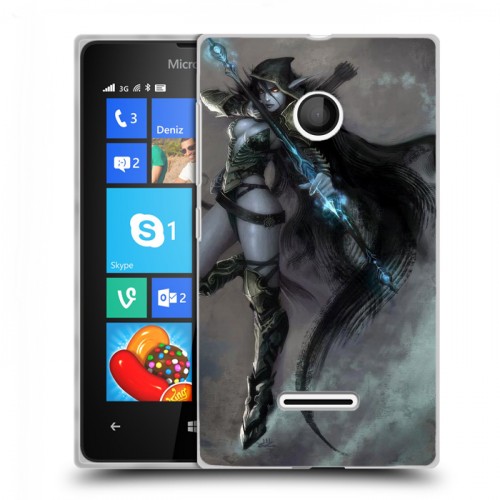 Дизайнерский пластиковый чехол для Microsoft Lumia 435 World of warcraft