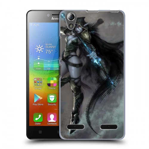 Дизайнерский пластиковый чехол для Lenovo A6000 World of warcraft