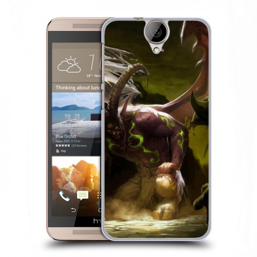 Дизайнерский пластиковый чехол для HTC One E9+ World of warcraft