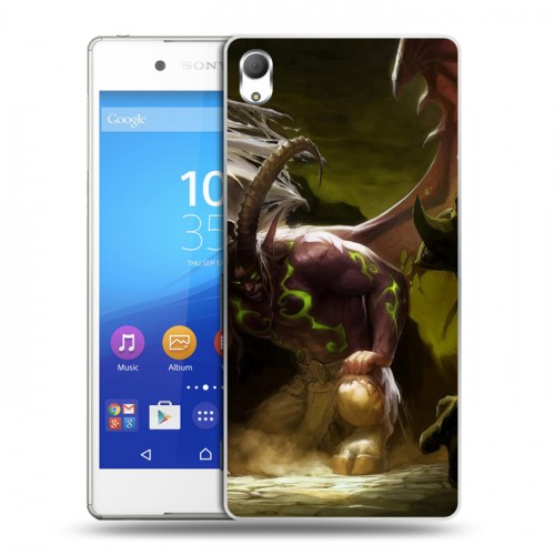 Дизайнерский пластиковый чехол для Sony Xperia Z3+ World of warcraft