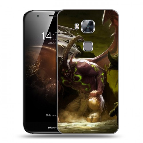 Дизайнерский пластиковый чехол для Huawei G8 World of warcraft