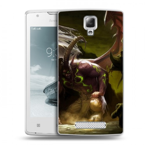 Дизайнерский пластиковый чехол для Lenovo A1000 World of warcraft