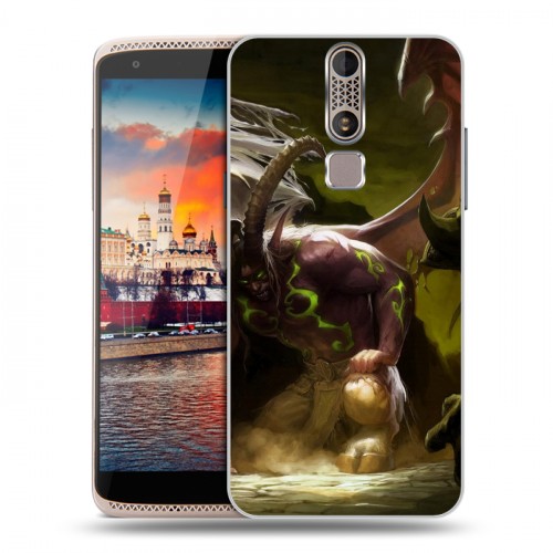 Дизайнерский пластиковый чехол для ZTE Axon Mini World of warcraft