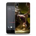 Дизайнерский пластиковый чехол для HTC Desire 825 World of warcraft