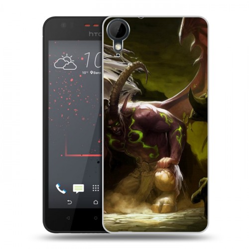 Дизайнерский пластиковый чехол для HTC Desire 825 World of warcraft