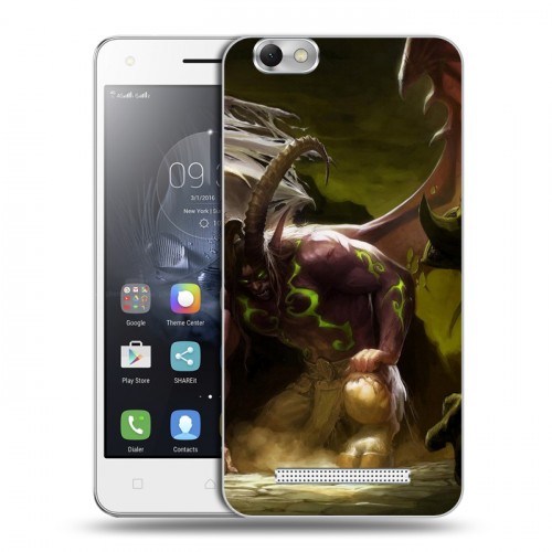 Дизайнерский силиконовый чехол для Lenovo Vibe C World of warcraft