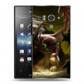 Дизайнерский пластиковый чехол для Sony Xperia acro S World of warcraft