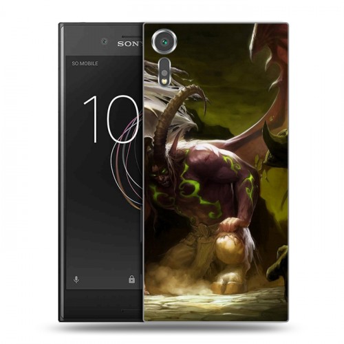 Дизайнерский пластиковый чехол для Sony Xperia XZs World of warcraft