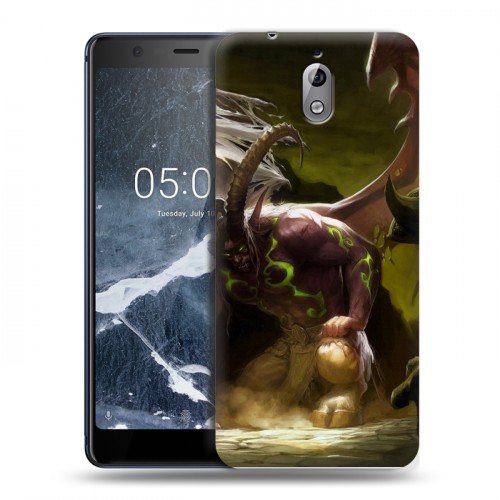 Дизайнерский пластиковый чехол для Nokia 3.1 World of warcraft