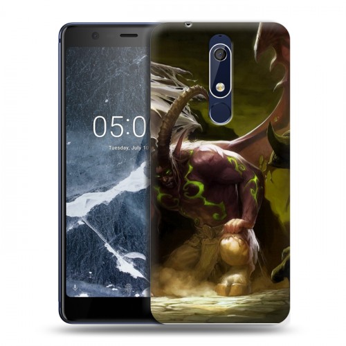 Дизайнерский пластиковый чехол для Nokia 5.1 World of warcraft