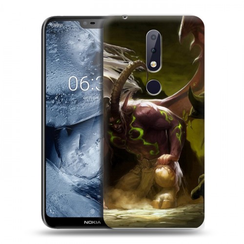 Дизайнерский силиконовый чехол для Nokia 6.1 Plus World of warcraft