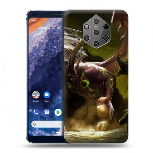 Дизайнерский силиконовый чехол для Nokia 9 PureView World of warcraft