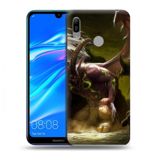 Дизайнерский пластиковый чехол для Huawei Y6 (2019) World of warcraft