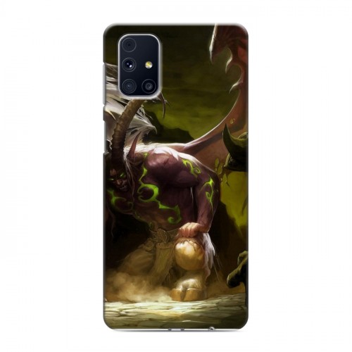 Дизайнерский пластиковый чехол для Samsung Galaxy M31s World of warcraft