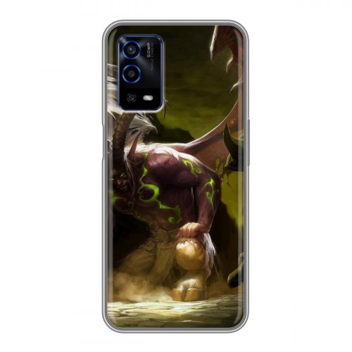 Дизайнерский силиконовый с усиленными углами чехол для OPPO A55 World of warcraft