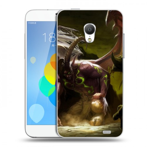 Дизайнерский силиконовый чехол для  Meizu MX3 World of warcraft