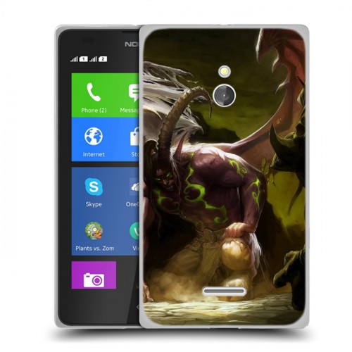 Дизайнерский силиконовый чехол для Nokia XL World of warcraft