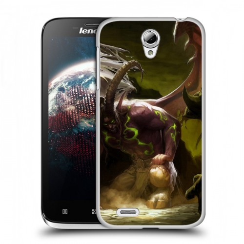 Дизайнерский пластиковый чехол для Lenovo A859 Ideaphone World of warcraft