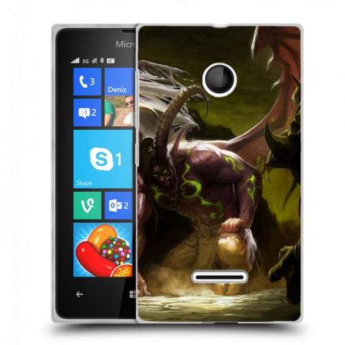 Дизайнерский пластиковый чехол для Microsoft Lumia 435 World of warcraft