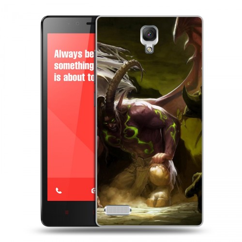 Дизайнерский силиконовый чехол для Xiaomi RedMi Note World of warcraft