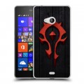 Дизайнерский пластиковый чехол для Microsoft Lumia 540 World of warcraft