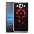 Дизайнерский пластиковый чехол для Microsoft Lumia 950 World of warcraft