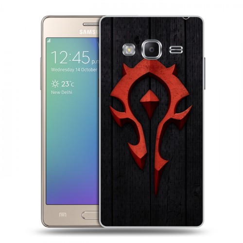 Дизайнерский пластиковый чехол для Samsung Z3 World of warcraft