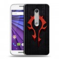 Дизайнерский пластиковый чехол для Lenovo Moto G World of warcraft