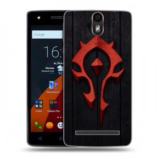 Дизайнерский силиконовый чехол для Wileyfox Storm World of warcraft