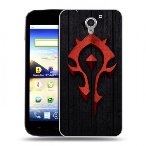 Дизайнерский пластиковый чехол для ZTE Blade A510 World of warcraft