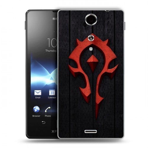 Дизайнерский пластиковый чехол для Sony Xperia TX World of warcraft