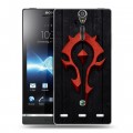 Дизайнерский пластиковый чехол для Sony Xperia S World of warcraft