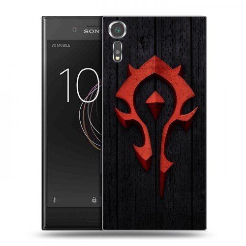 Дизайнерский пластиковый чехол для Sony Xperia XZs World of warcraft